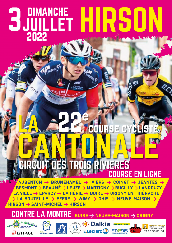 Course cycliste « La Cantonale » Hirson, ville nouvelle Course cycliste « La Cantonale » Hirson, ville nouvelle